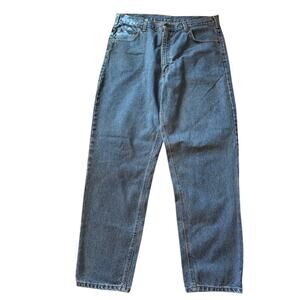 Carhartt Mens‎ Jeans 38x32 Tapered Leg Loose Fit Light Wash Jeans